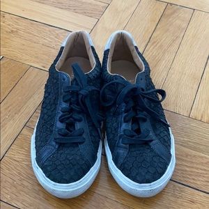 Veja Black Snakeskin sneakers